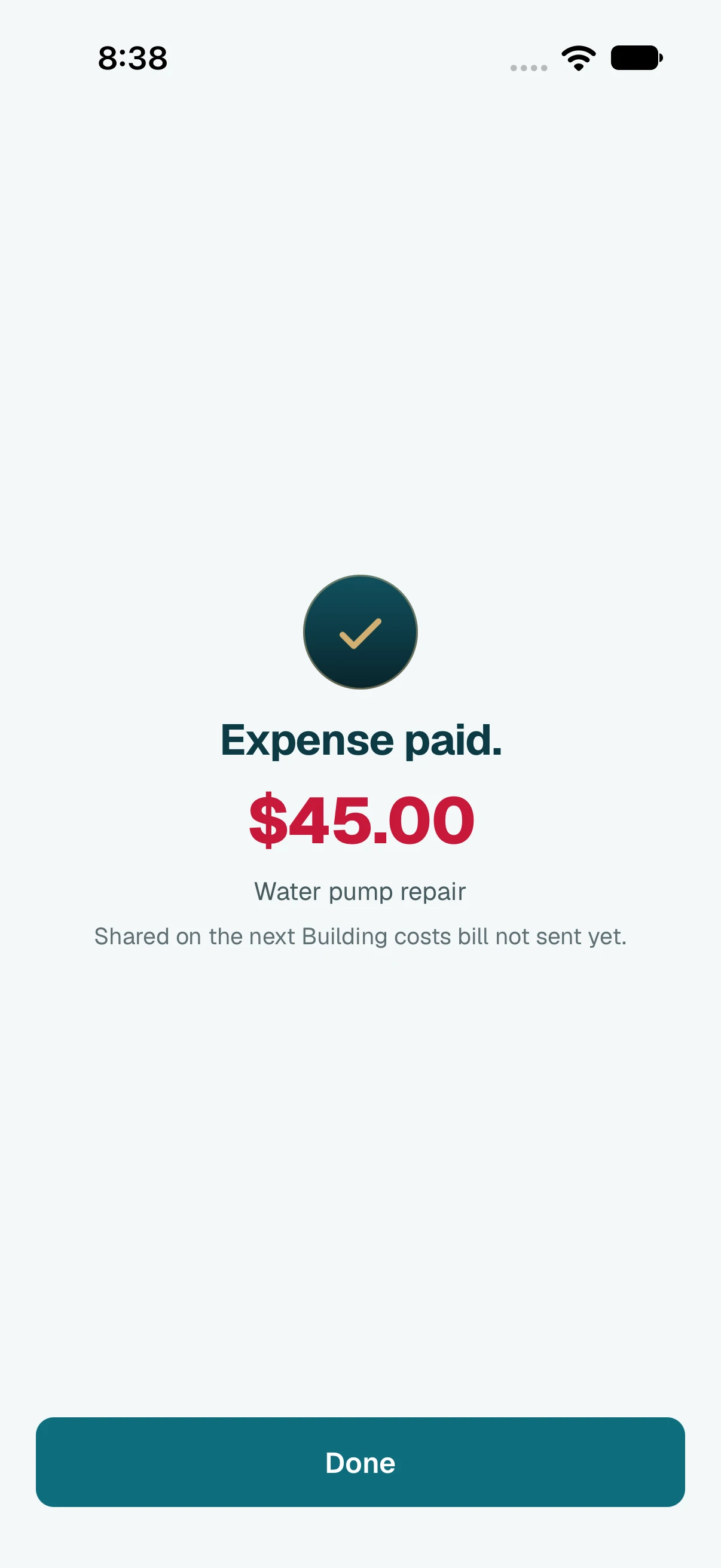 Done. Tap Done.
