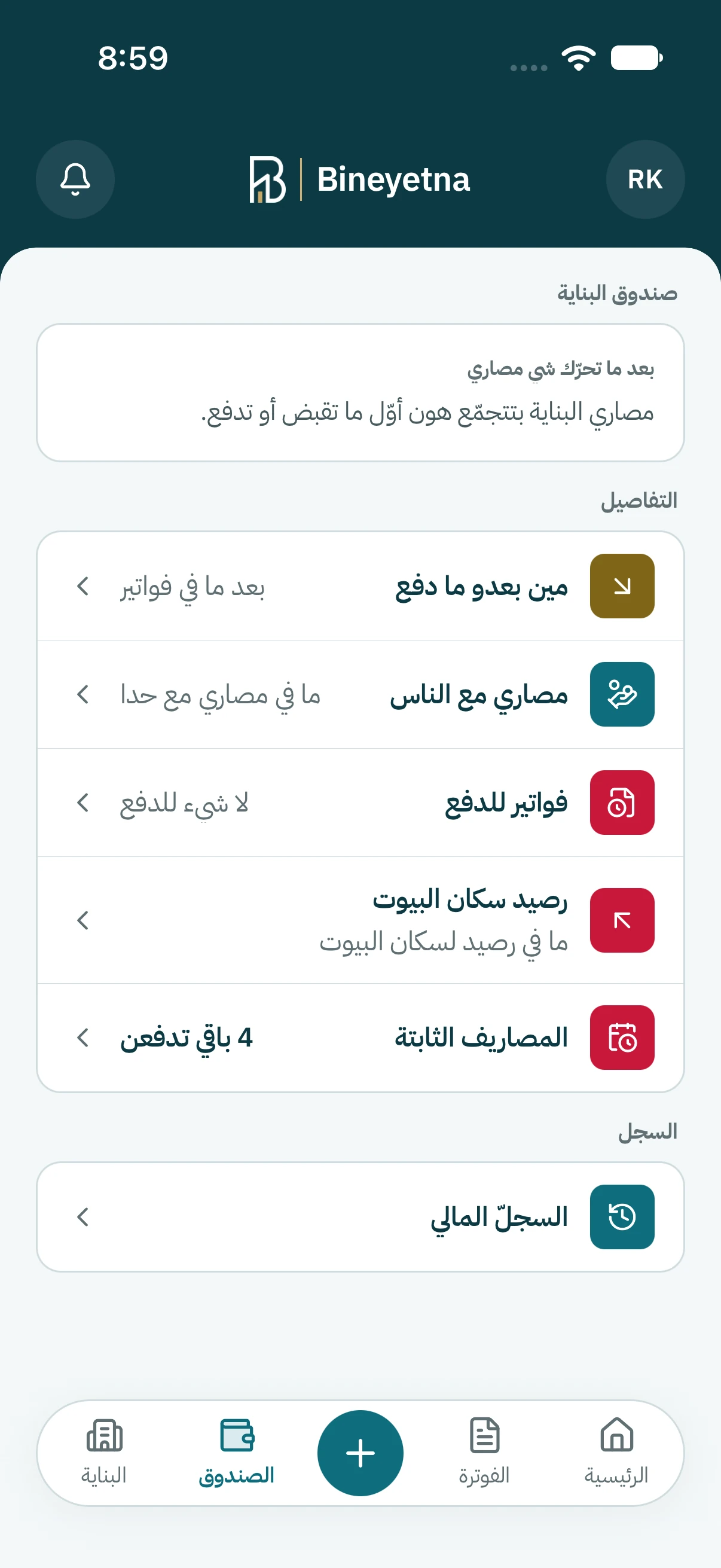 كبوس على المصاريف الثابتة.