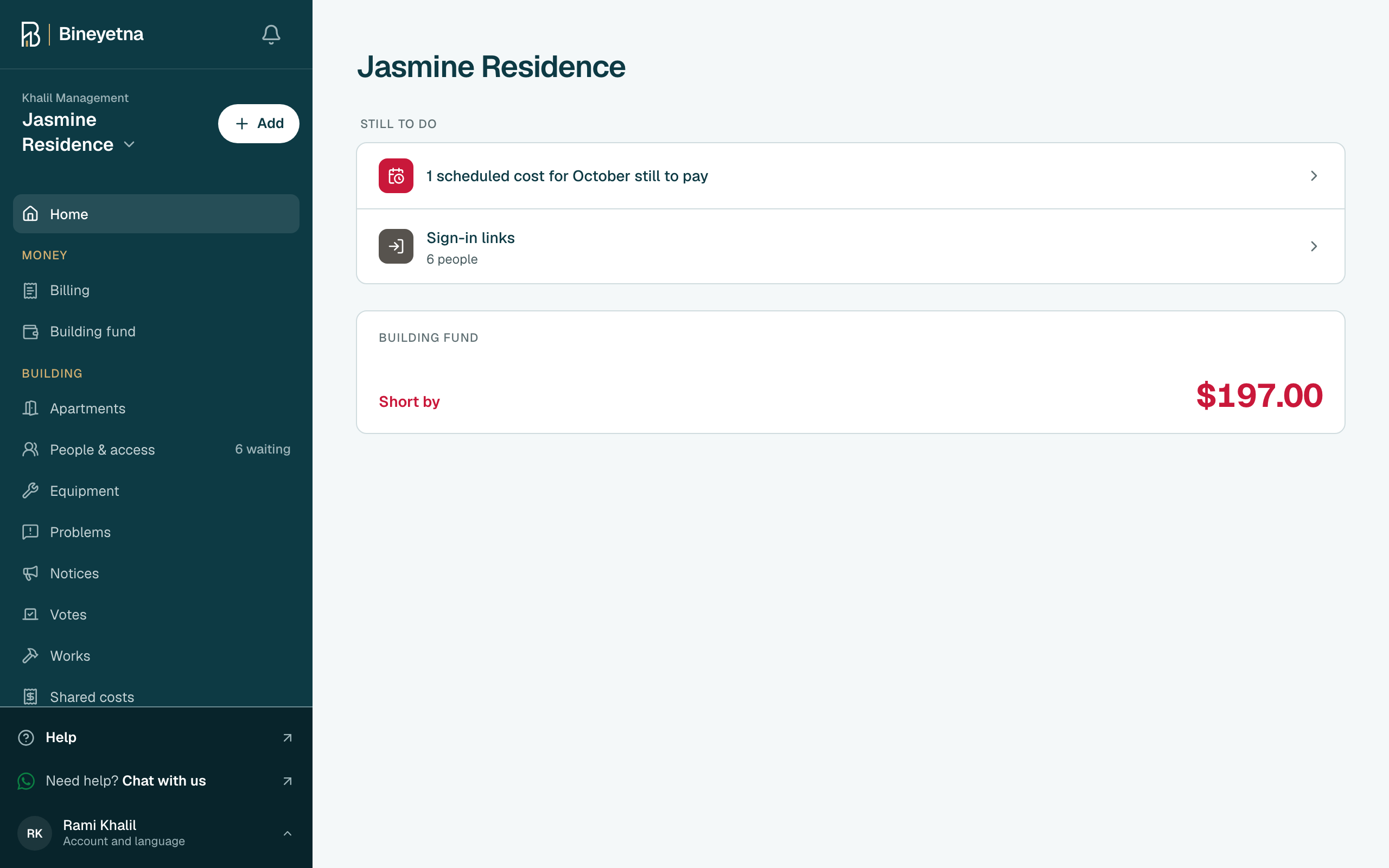 Click Billing in the side menu.