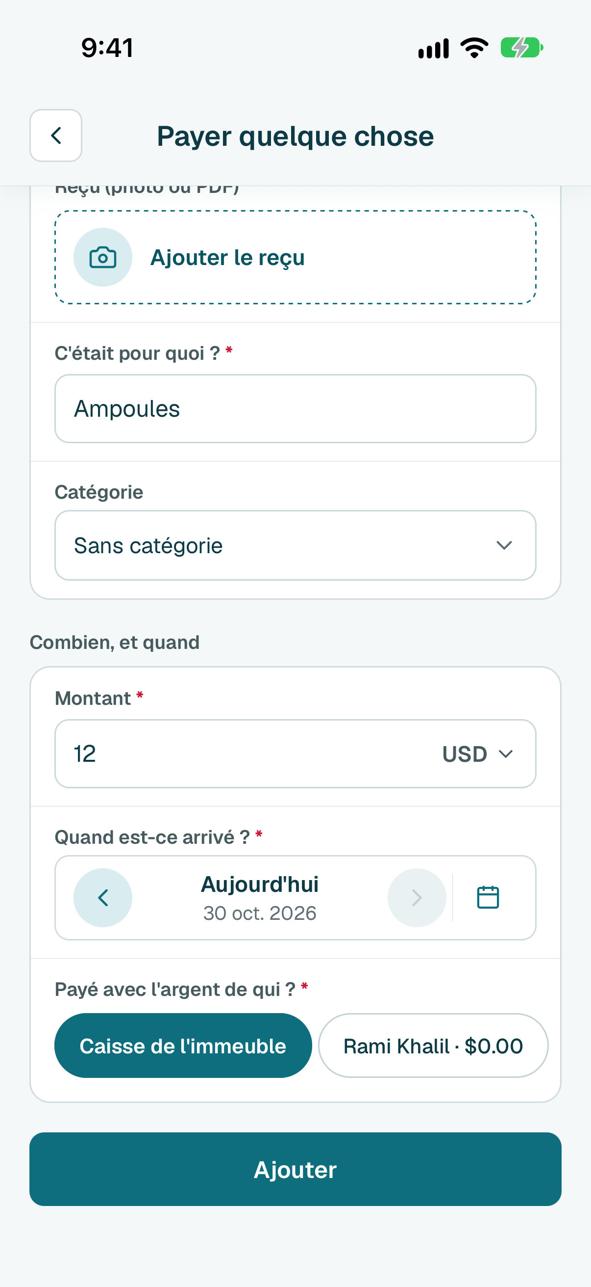 Touchez Ajouter.