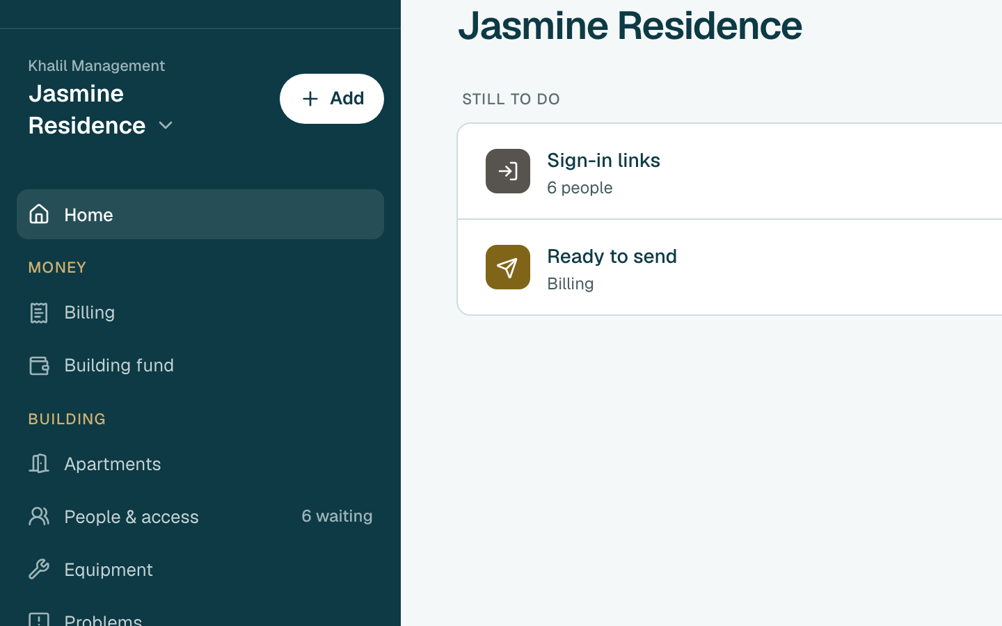 Click Billing in the side menu.