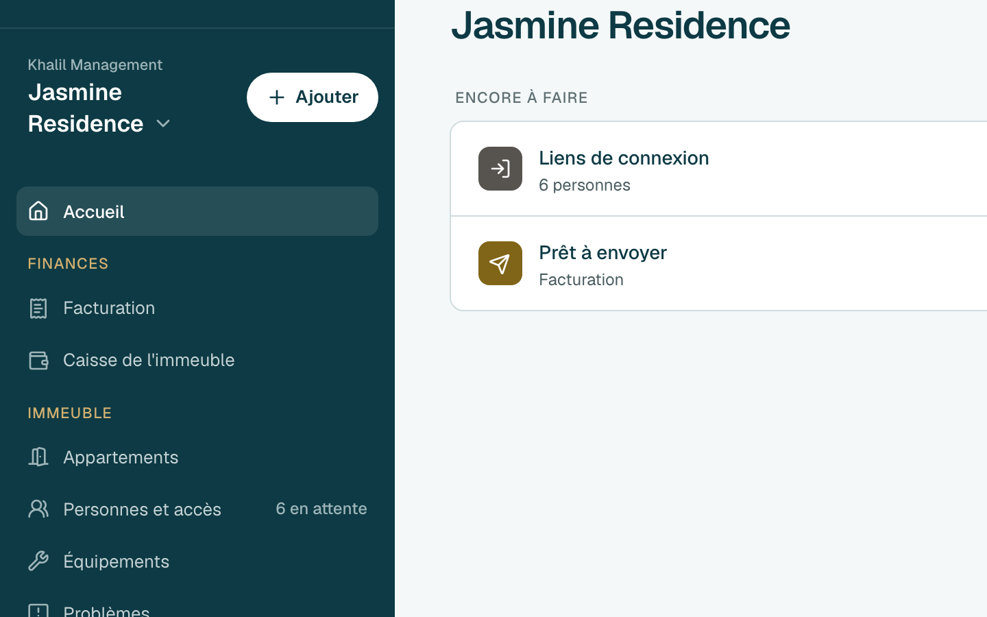 Cliquez sur Facturation dans le menu latéral.